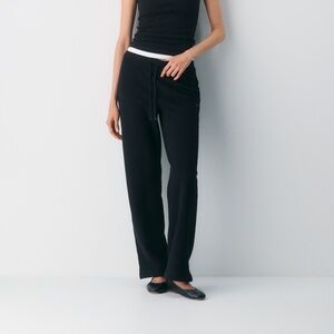 Cozy Fleece Perfect Banded Wide Sweatpant